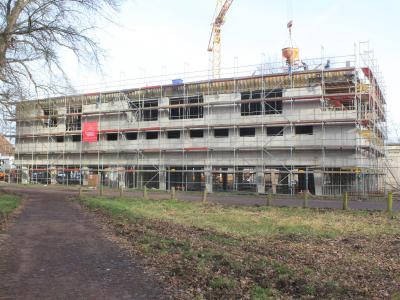 Aktueller Baustand neues Bootshaus SCM Seilerweg